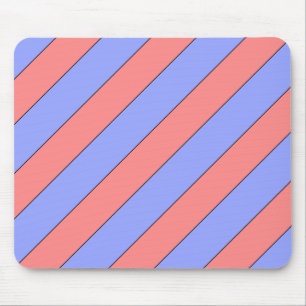Tapis De Souris bandes diagonales rose et violet