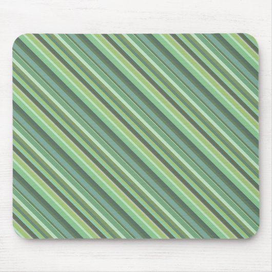 Tapis De Souris Bandes diagonales vert olive (Devant)