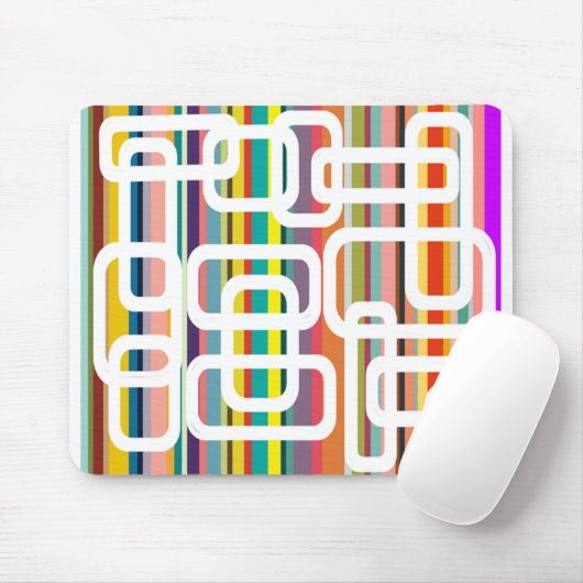 Tapis De Souris Bandes et rectangles (Avec souris)