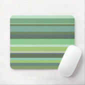 Tapis De Souris Bandes horizontales vert olive (Avec souris)