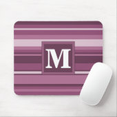 Tapis De Souris Bandes mauve monogrammes (Avec souris)