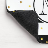 Tapis De Souris Bandes noires et blanches (Coin)