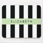 Tapis De Souris Bandes noires et blanches, Gravées, Lignes, Votre  (Devant)