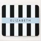 Tapis De Souris Bandes noires et blanches, Gravées, Lignes, Votre  (Devant)