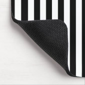 Tapis De Souris Bandes noires et blanches, Motif rayé, Lignes (Coin)