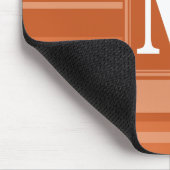 Tapis De Souris Bandes orange monogrammes (Coin)