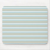 Tapis De Souris Bandes pastel bleues, blanches et bleues (Devant)