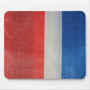 Tapis De Souris Bandes rouges blanches de Hong Kong et de bleu