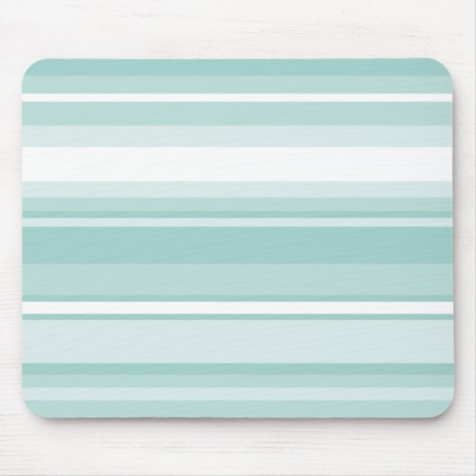 Tapis De Souris Bandes vertes à la menthe (Devant)
