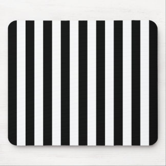 Tapis De Souris Bandes verticales en noir et blanc