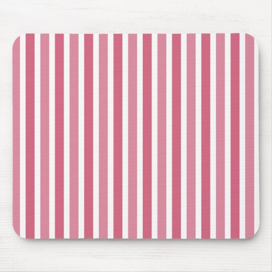 Tapis De Souris Bandes Verticales Mousepad, Rose (Devant)