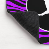 Tapis De Souris Bandes Zébrées Électriques Violettes; Ballet (Coin)
