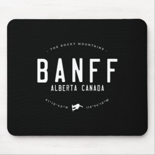 Tapis De Souris Banff Canadian Rockies Norquay Vintage Snowboardin