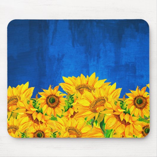 Tapis De Souris Bannière de tournesol Ukraine (Devant)