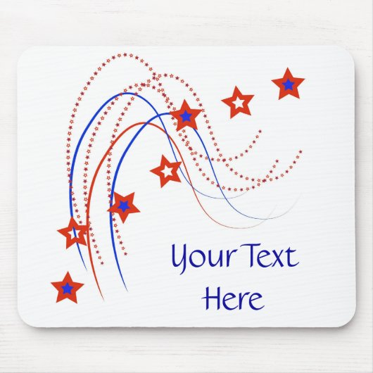 Tapis De Souris Bannière étoilée Mousepad (Devant)