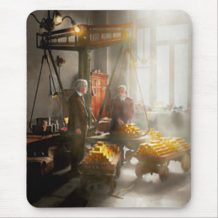 Tapis De Souris Banquier - en valeur son poids en or