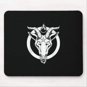 Tapis De Souris Baphomet de chèvre foncée, Satanique Lucifer Beelz