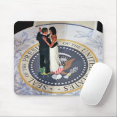 Tapis De Souris Barack et Michelle Obama dansant la boule (Avec souris)