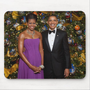 Tapis De Souris Barack Obama US President White House Christmas