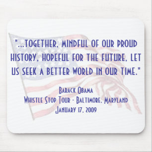 Tapis De Souris Barack Obama "Whistle Stop" Discours