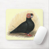 Tapis De Souris Barb Pigeon Standard Noir (Avec souris)