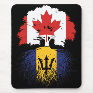 Tapis De Souris Barbade Barbadien Canadian Canada Tree Roots Drape