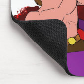 Tapis De Souris Barbare contre le serpent (Coin)