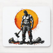 Tapis De Souris barbare guerrier imaginaire médiéval hummer Mousep (Devant)