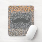 Tapis De Souris Barbe grise et imprimé léopard (Avec souris)