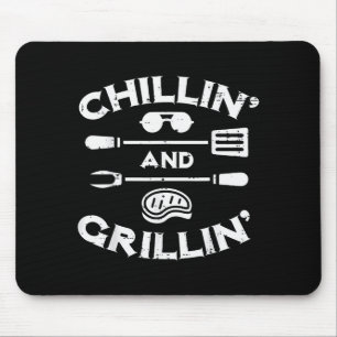 Tapis De Souris Barbecue Bbq Chillin Et Grillin T Hommes Femmes En