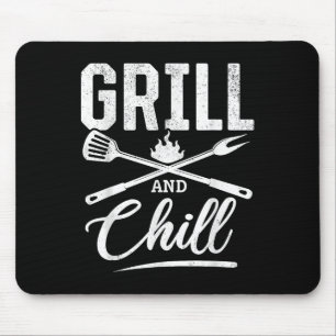 Tapis De Souris Barbecue Grill Et Chill Barbecue Outils De Grillad