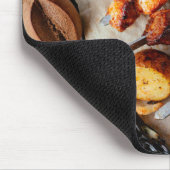 Tapis De Souris Barbecue Poulet Porc Boeuf Capsicum (Coin)