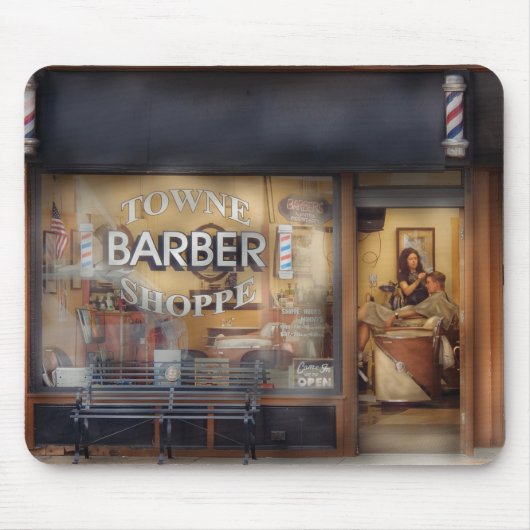 Tapis De Souris Barber - Coupe de cheveux (Devant)
