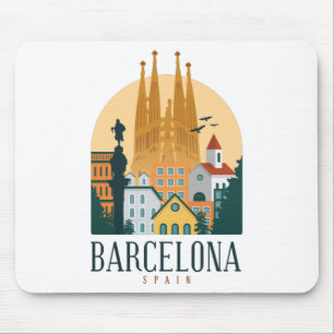 Tapis De Souris BarcelonaSkyline