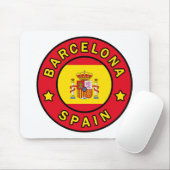 Tapis De Souris Barcelone Espagne (Avec souris)