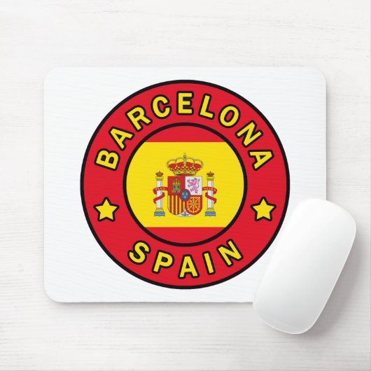 Tapis De Souris Barcelone Espagne (Avec souris)