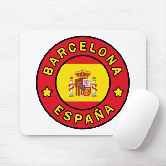 Tapis De Souris Barcelone Espagne (Avec souris)