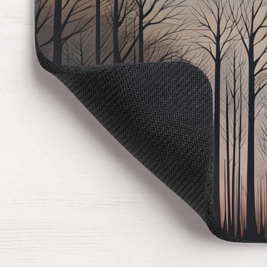 Tapis De Souris Bare Trees and The Moon (Coin)