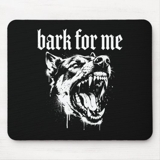 Tapis De Souris Bark For Me Gothic Fierce Dog  (Devant)