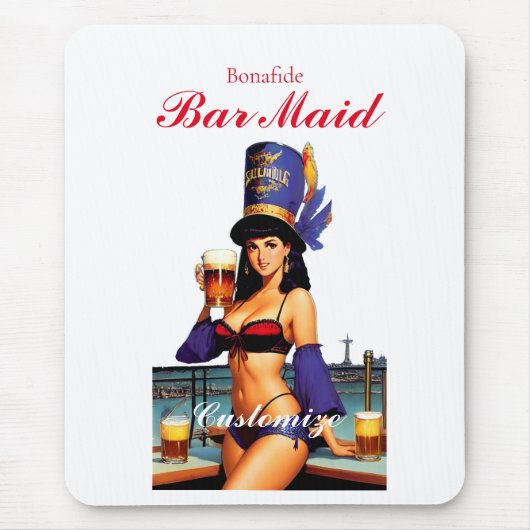 Tapis De Souris Barmaid authentique Thunder_Cove (Devant)