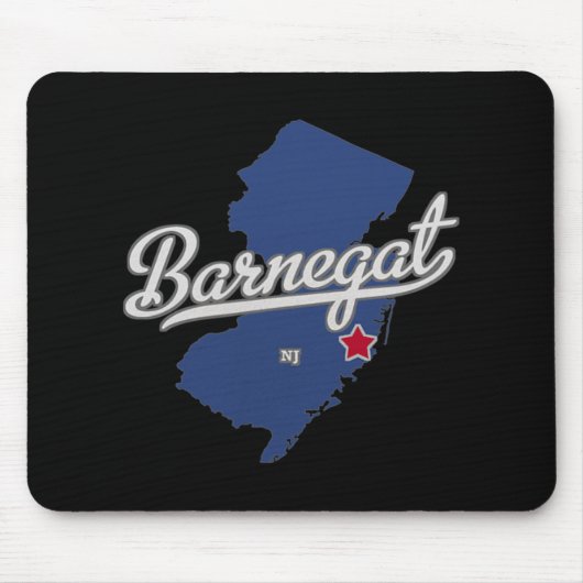 Tapis De Souris Barnegat New Jersey Nj Map (Devant)