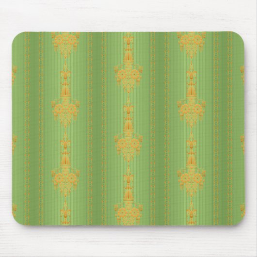 Tapis De Souris Baroque motif floral avec bordure (Devant)