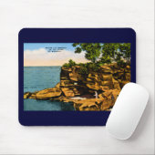 Tapis De Souris Barques aux. de Pointe du pouce du Michigan (Avec souris)