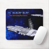 Tapis De Souris Barrage de missile de croiseur cuirassé de (Avec souris)