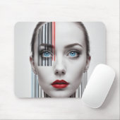 Tapis De Souris Barre Code Génération Femme Art (Avec souris)