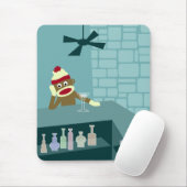 Tapis De Souris Barre de Martini de singe de chaussette (Avec souris)