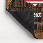 Tapis De Souris Barre Rustique américain Drapeau de souris (Coin)