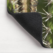Tapis De Souris Barrel Cactus II Désert Nature Photo (Coin)