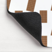 Tapis De Souris Bars à chocolat Arrière - plan blanc (Coin)