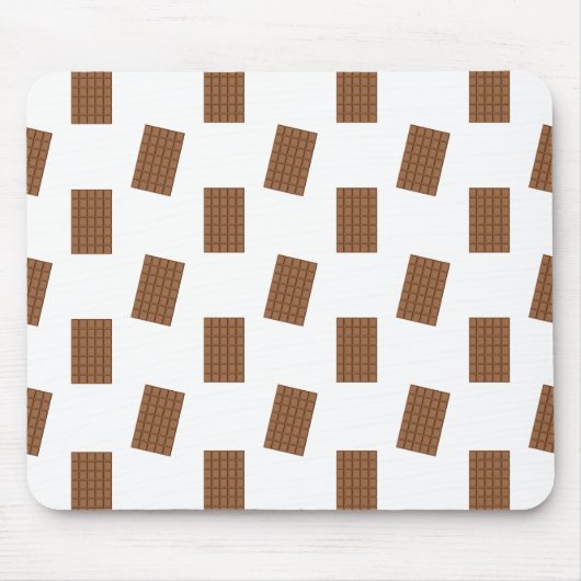 Tapis De Souris Bars à chocolat Arrière - plan blanc (Devant)